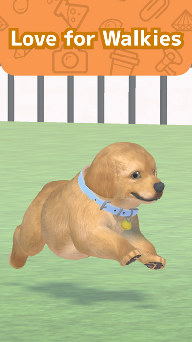 A Golden Retriever enjoying a walk